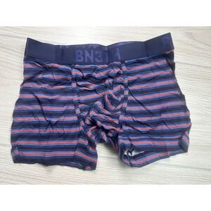 BN3TH Classic Trunk Boxeur Court Mens Underwear S P Navy Blue Red Stripe Tencel